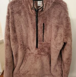 PINK sweater with half zip